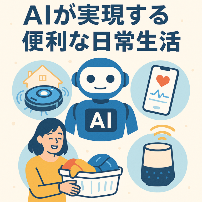 AIが実現する便利な日常生活：家事から健康管理まで