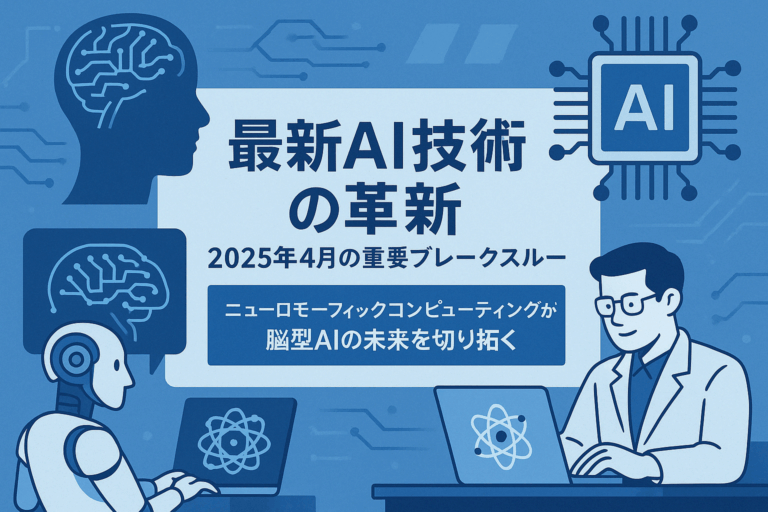 最新AI技術の革新：2025年4月の重要ブレークスルー