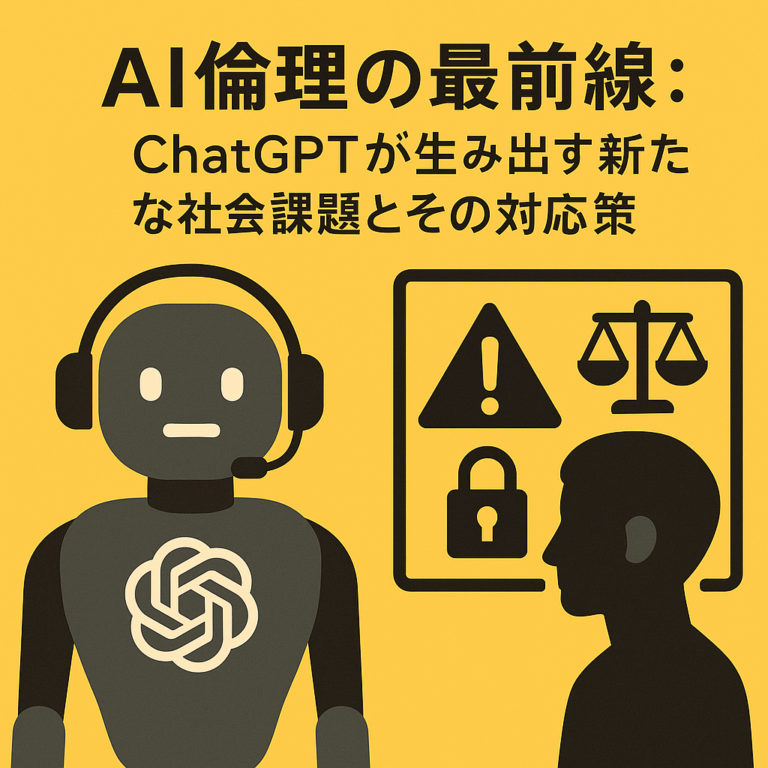 AI倫理の最前線：ChatGPTが生み出す新たな社会課題とその対応策